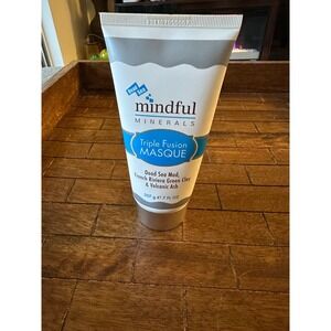 Mindful Minerals Triple Fusion Masque Dead Sea Mud French GR Clay  7FLOZ sealed